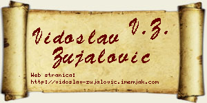 Vidoslav Zujalović vizit kartica